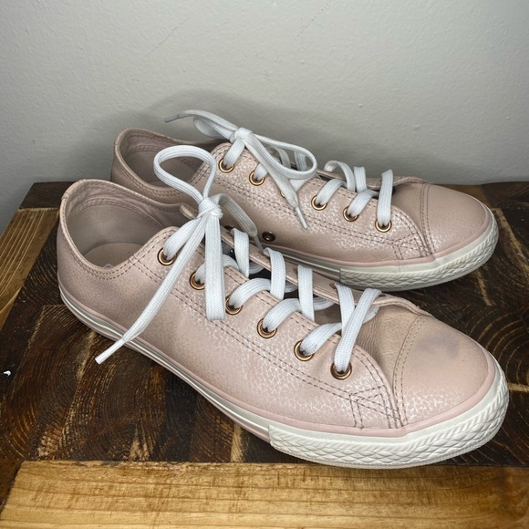 Converse All Stars Pink and Rose Gold Size 8 - Picture 1 of 6